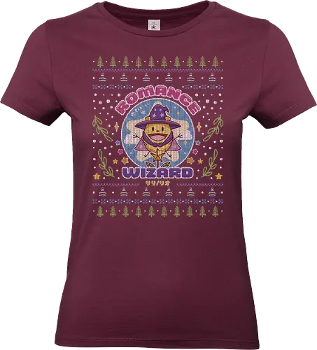 Romance Wizard Ugly Sweater - romantic, anime, wizard, mage, anzu, the romance, killer, riri, geek, nerd, otaku, tv serie, comedy, funny, ugly christmas sweater, christmas, ugly sweater, xmas - Standard T-Shirt (Frauen)