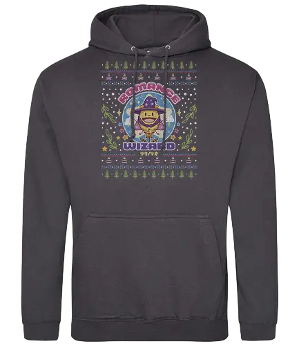 Romance Wizard Ugly Sweater - romantic, anime, wizard, mage, anzu, the romance, killer, riri, geek, nerd, otaku, tv serie, comedy, funny, ugly christmas sweater, christmas, ugly sweater, xmas - Standard Hoodie