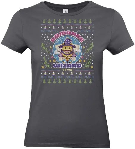 Romance Wizard Ugly Sweater - romantic, anime, wizard, mage, anzu, the romance, killer, riri, geek, nerd, otaku, tv serie, comedy, funny, ugly christmas sweater, christmas, ugly sweater, xmas - Standard T-Shirt (Frauen)
