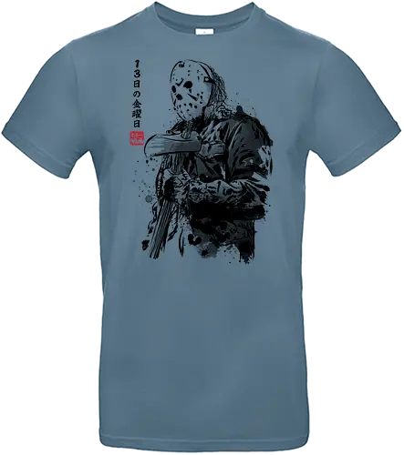 Crystal Lake killer sumi e - jason, halloween, japanese art, japan, 13th friday - Standard T-Shirt