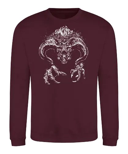 Demon behind the shadow - the lord of the ring, balrog, monsters, magic, Wizard - Sweatshirt
