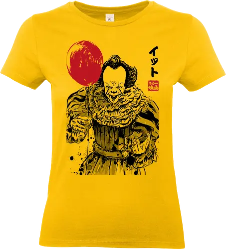 Derry killer sumi e - it, Clown, halloween, terror movies, japanese art - Standard T-Shirt (Frauen)