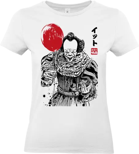 Derry killer sumi e - it, Clown, halloween, terror movies, japanese art - Standard T-Shirt (Frauen)