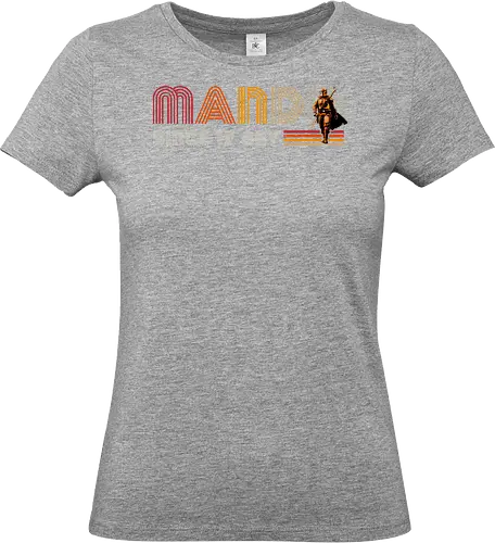 Mando since 19BBY - series, mando, Bounty Hunter, cub, retro, vintage, baby yoda - Standard T-Shirt (Frauen)