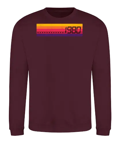 80s Stripes - 1980s, 80s, stripes, vintage, retro, retro stripes, retrowave, vaporwave, vhs - Sweatshirt