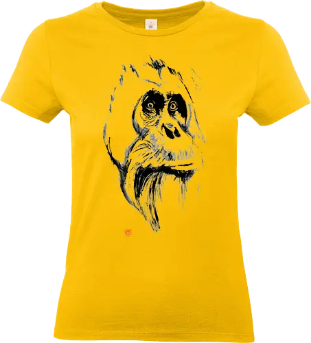 orangutan - samurai, sumie, japan - Standard T-Shirt (Frauen)