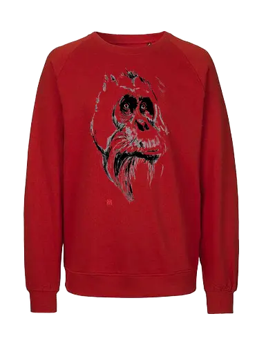 orangutan - samurai, sumie, japan - Fairtrade Sweatshirt