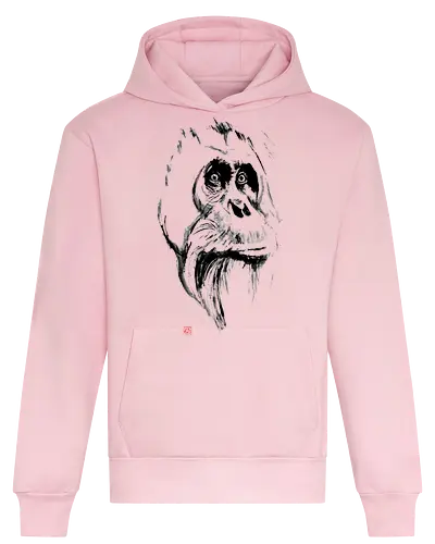 orangutan - samurai, sumie, japan - Heavyweight Hoodie