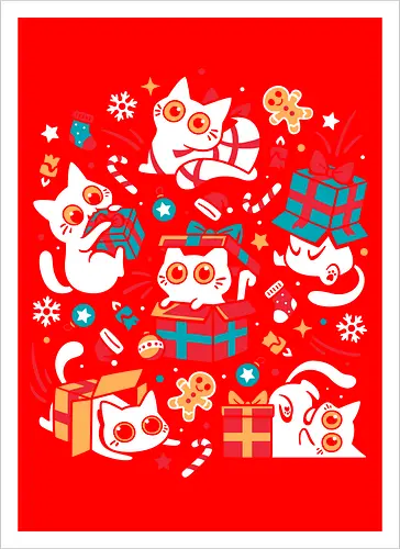 Christmas Cat Party