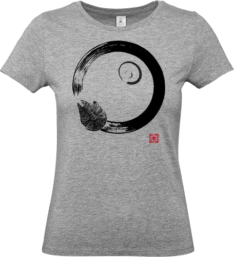 Millenium enso - circle, falcon, galaxy, zen, millenium, movies, moon - Standard T-Shirt (Frauen)