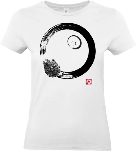 Millenium enso - circle, falcon, galaxy, zen, millenium, movies, moon - Standard T-Shirt (Frauen)