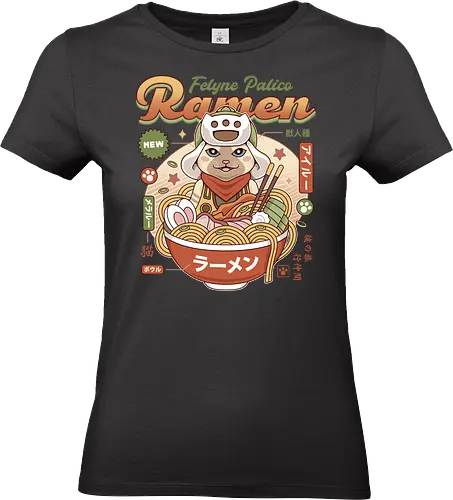 Felyne Palico Ramen - monster, hunting, gamer, gaming, video games, iceborne, wyvern, felyne, pickle, hunter monster world, game, gamer, gaming, video games, hunter, monster rise, monster wilds - Standard T-Shirt (Frauen)