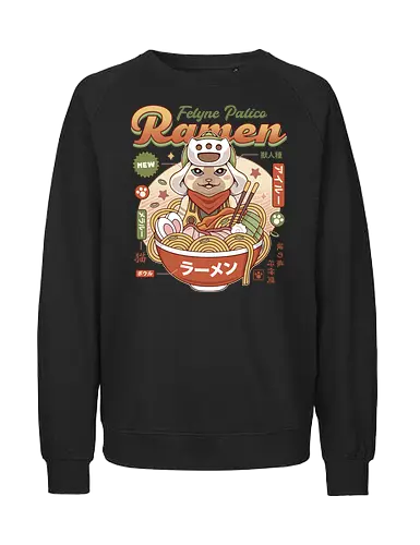 Felyne Palico Ramen - monster, hunting, gamer, gaming, video games, iceborne, wyvern, felyne, pickle, hunter monster world, game, gamer, gaming, video games, hunter, monster rise, monster wilds - Fairtrade Sweatshirt