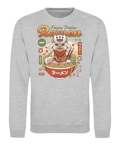 Felyne Palico Ramen - monster, hunting, gamer, gaming, video games, iceborne, wyvern, felyne, pickle, hunter monster world, game, gamer, gaming, video games, hunter, monster rise, monster wilds - Sweatshirt