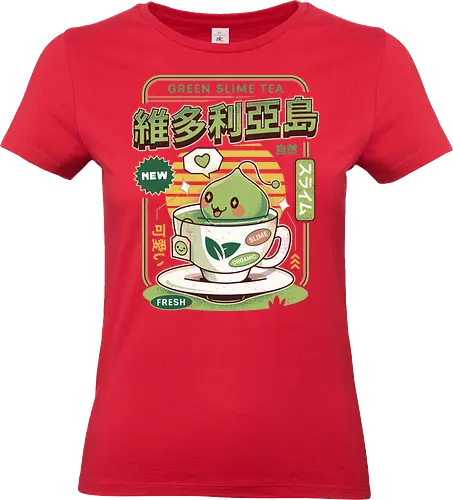 Ramuramu Valley Green Tea - maplestory, green tea, pink bean, maplestory 2, maple story, slime, yeti, mushroom, kawaii, anime, chibi, nostalgia, video game, gaming, gamer, zakum helm, story, orange mushroom, ragnarok online - Standard T-Shirt (Frauen)