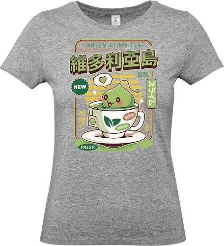 Ramuramu Valley Green Tea - maplestory, green tea, pink bean, maplestory 2, maple story, slime, yeti, mushroom, kawaii, anime, chibi, nostalgia, video game, gaming, gamer, zakum helm, story, orange mushroom, ragnarok online - Standard T-Shirt (Frauen)