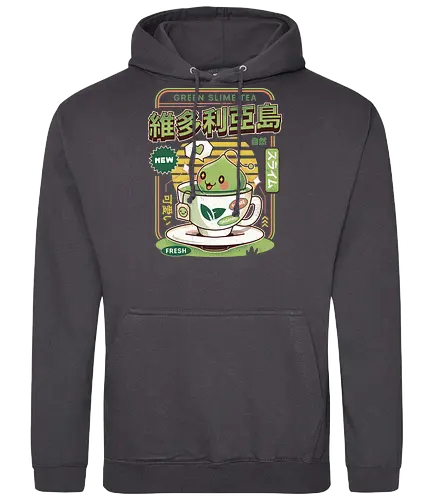 Ramuramu Valley Green Tea - maplestory, green tea, pink bean, maplestory 2, maple story, slime, yeti, mushroom, kawaii, anime, chibi, nostalgia, video game, gaming, gamer, zakum helm, story, orange mushroom, ragnarok online - Standard Hoodie