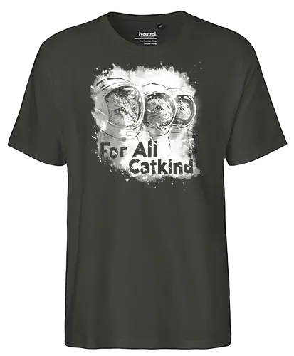 For all catkind - cays, cats lovers, cute, scifi, tv show mash up, memes, fun, funny - Fairtrade T-Shirt