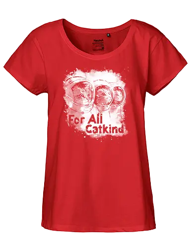 For all catkind - cays, cats lovers, cute, scifi, tv show mash up, memes, fun, funny - Fairtrade Girl Shirt