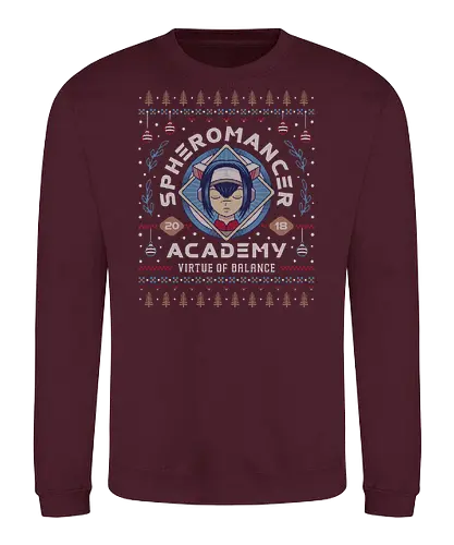 True Spheromancer Ugly Sweater - cross, lea, ugly christmas sweater, gaming, gamer, video game, indie game, rpg, action rpg, spheromancer, rookie harbor, jrpg, geek, nerd, xmas - Sweatshirt