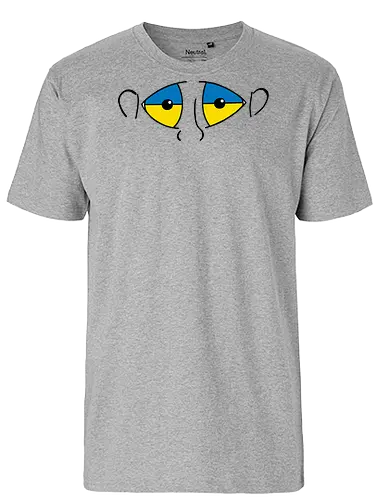 Augen Ukraine - Augen, Comic, Comic Style, Comic Stil, Zeichnung, Ukraine - Fairtrade T-Shirt