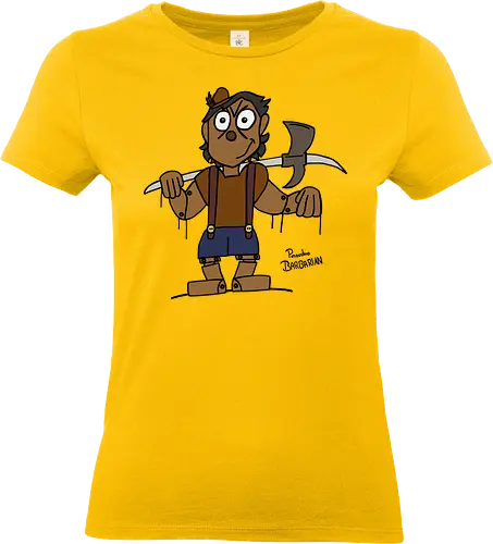 Pinocchio Barbarian (bunt) - comic, comics, comic style, comic stil, Pen and Paper, dungeons, dragons, pinocchio, barbarian, märchen - Standard T-Shirt (Frauen)
