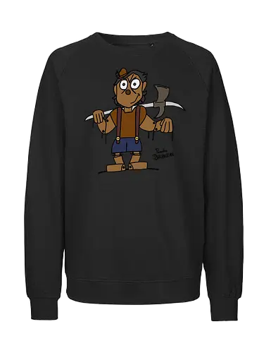 Pinocchio Barbarian (bunt) - comic, comics, comic style, comic stil, Pen and Paper, dungeons, dragons, pinocchio, barbarian, märchen - Fairtrade Sweatshirt