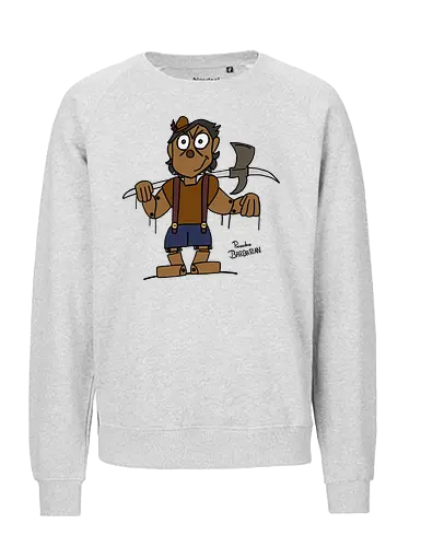 Pinocchio Barbarian (bunt) - comic, comics, comic style, comic stil, Pen and Paper, dungeons, dragons, pinocchio, barbarian, märchen - Fairtrade Sweatshirt