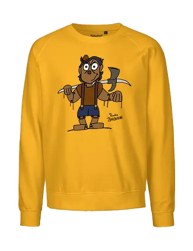 Pinocchio Barbarian (bunt) - comic, comics, comic style, comic stil, Pen and Paper, dungeons, dragons, pinocchio, barbarian, märchen - Fairtrade Sweatshirt