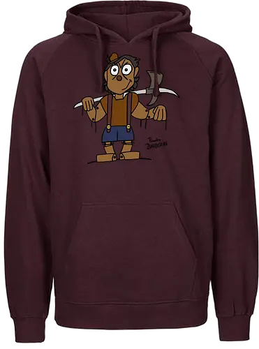 Pinocchio Barbarian (bunt) - comic, comics, comic style, comic stil, Pen and Paper, dungeons, dragons, pinocchio, barbarian, märchen - Fairtrade Hoodie