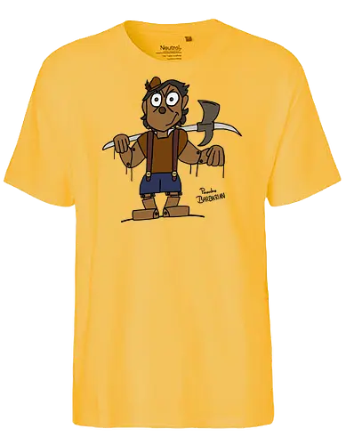Pinocchio Barbarian (bunt) - comic, comics, comic style, comic stil, Pen and Paper, dungeons, dragons, pinocchio, barbarian, märchen - Fairtrade T-Shirt