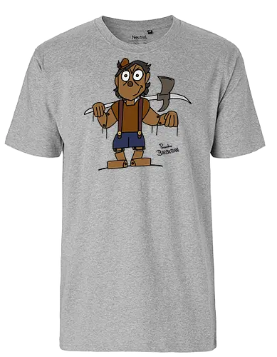 Pinocchio Barbarian (bunt) - comic, comics, comic style, comic stil, Pen and Paper, dungeons, dragons, pinocchio, barbarian, märchen - Fairtrade T-Shirt