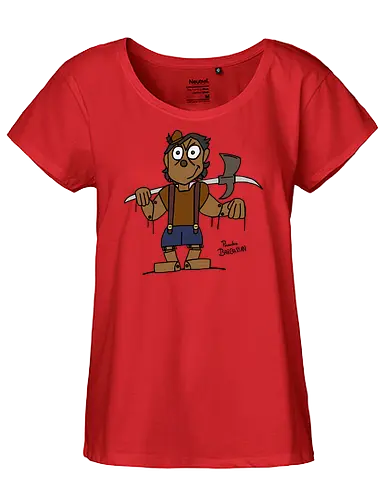 Pinocchio Barbarian (bunt) - comic, comics, comic style, comic stil, Pen and Paper, dungeons, dragons, pinocchio, barbarian, märchen - Fairtrade Girl Shirt