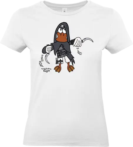The Ugly Duckling (bunt) - comic, comics, comic style, comic stil, Pen and Paper, dungeons, dragons, ugly duckling, rogue, märchen - Standard T-Shirt (Frauen)