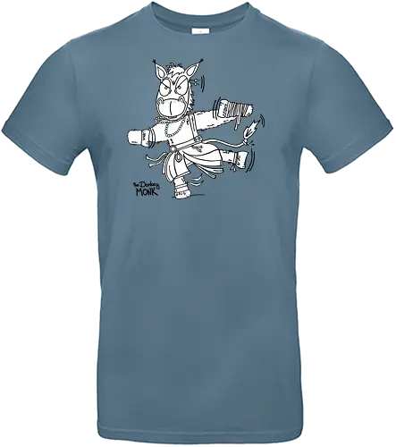 Der Esel (Mönch) - comic, comics, comic style, comic stil, Pen and Paper, dungeons, dragons, esel, donkey, mönch, märchen, sage, zauberei - Standard T-Shirt