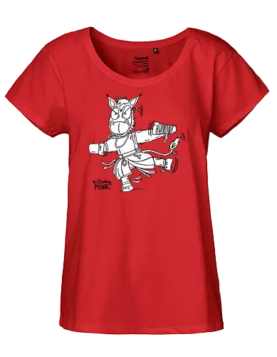 Der Esel (Mönch) - comic, comics, comic style, comic stil, Pen and Paper, dungeons, dragons, esel, donkey, mönch, märchen, sage, zauberei - Fairtrade Girl Shirt