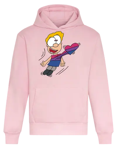 Herzschlag Bisexuell - comic, comics, comic style, comic stil, bisexuell, bi, lgbt, lgbtq, lgbtqia+, queer, liebe - Heavyweight Hoodie