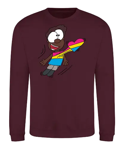 Herzschlag Pansexuell - comic, comics, comic style, comic stil, pansexuell, pan, lgbt, lgbtq, lgbtqia+, queer, liebe - Sweatshirt