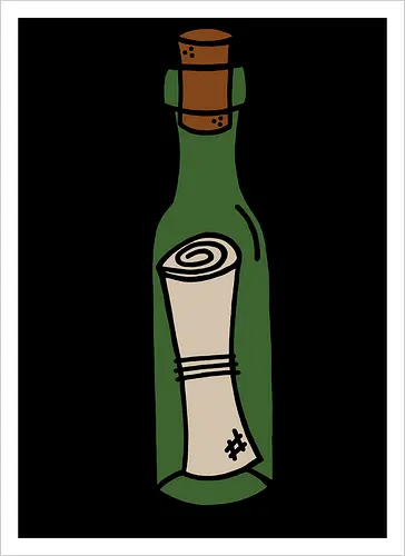 Flaschenpost (bunt)