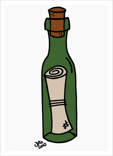 Flaschenpost (bunt)