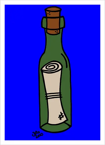 Flaschenpost (bunt)