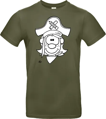 Schulpiratin (gold)