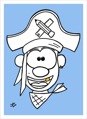 Schulpirat (gold)