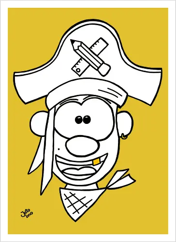 Schulpirat (gold)