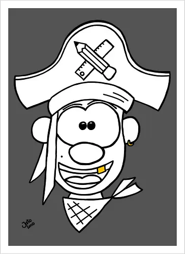 Schulpirat (gold)