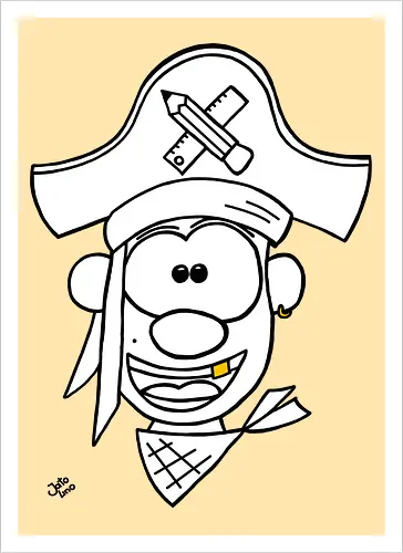 Schulpirat (gold)