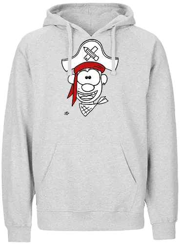 Schulpirat - Augen, Comic, Comic Style, Comic Stil, Zeichnung, pirat, piratin, kapitän, einschulung, schule, mathe - Fairtrade Hoodie