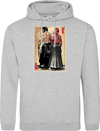 Mutant samurai and Red ronin woodblock
