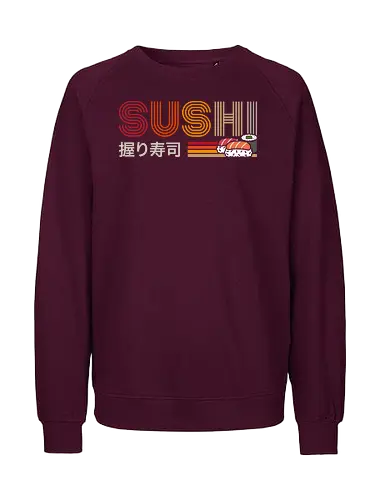 Ramen sushi - ramen, sushi, retro, vintage, japan - Fairtrade Sweatshirt