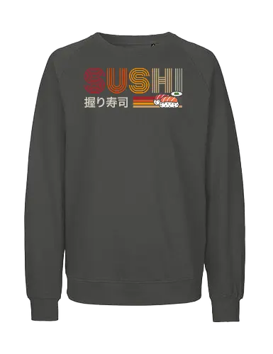 Ramen sushi - ramen, sushi, retro, vintage, japan - Fairtrade Sweatshirt
